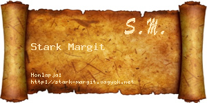 Stark Margit névjegykártya